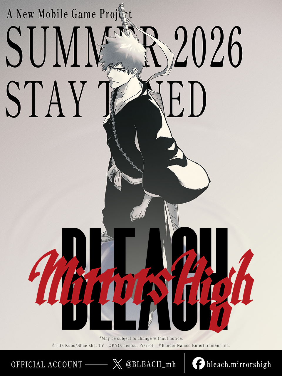 BLEACH Mirrors High official key visual